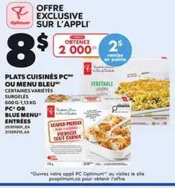 Provigo PC OR BLUE MENU ENTRÉES offer