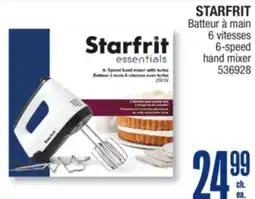 Jean Coutu STARFRIT 6-speed hand mixer offer