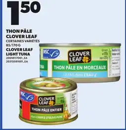 Provigo CLOVER LEAF LIGHT TUNA, 85/170 G offer