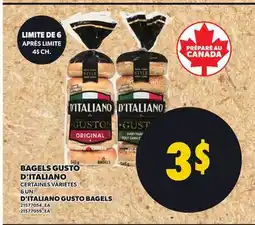 Provigo D'ITALIANO GUSTO BAGELS, 6 UN offer