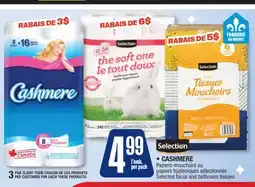 Jean Coutu SELECTION, CASHMERE Selected facial and bathroom tissues offer
