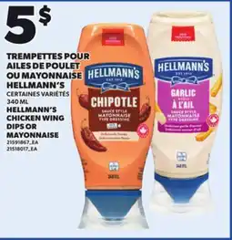 Provigo HELLMANN'S CHICKEN WING DIPS OR MAYONNAISE, 340 ML offer