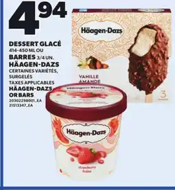 Provigo HAAGEN-DAZS, 414-450 ML OR BARS, 3/4 UN offer