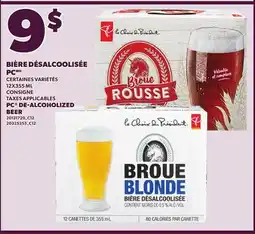 Provigo PC DE-ALCOHOLIZED BEER, 12X355 ML offer