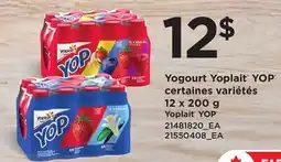 Provigo YOPLAIT YOP , 12 x 200 g offer