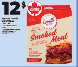 Provigo LEVITTS MONTREAL SMOKED MEAT, 500 G offer