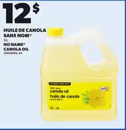 Provigo NO NAME CANOLA OIL, 3 L offer