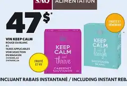 Provigo VIN KEEP CALM, 4 L offer