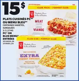 Provigo PC OR BLUE MENU ENTRÉES, 2/2,27 KG offer
