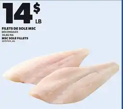 Provigo MSC SOLE FILLETS offer