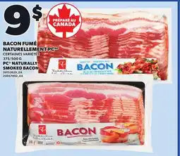 Provigo PC NATURALLY SMOKED BACON, 375/500 G offer