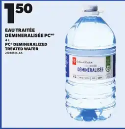 Provigo PC DEMINERALIZED TREATED WATER, 4 L offer