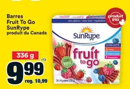 Super C Barres Fruit To Go SunRype offer