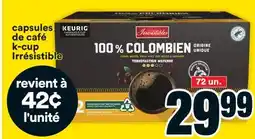 Super C capsules de café k-cup Irrésistible offer