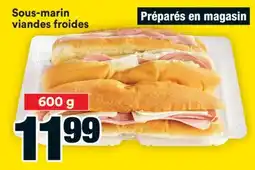 Super C Sous-marin viandes froides offer