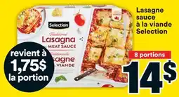 Super C Lasagne sauce à la viande Selection offer