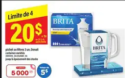 Maxi pichet ou filtres 3 un, Denali offer
