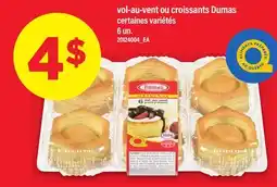 Maxi DUMAS VOL-AU-VENT OU CROISSANTS DUMAS,6 un offer