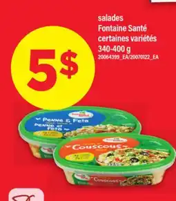 Maxi SALADES FONTAINE SANTÉ, 340-400 G offer