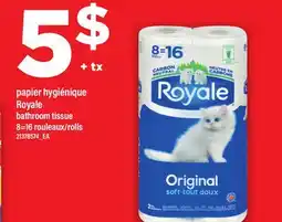 Maxi PAPIER HYGIÉNIQUE ROYALE | BATHROOM TISSUE, 8=16 rouleaux/rolls offer