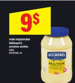 Maxi VRAIE MAYONNAISE HELLMANN'S, 1,42 L offer