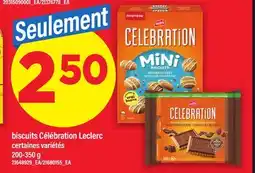 Maxi BISCUITS CÉLÉBRATION LECLERC, 200-350 g offer