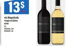 Maxi VIN MAGNITUDE ROUGE OU BLANC WINE, 1 L offer