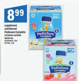 Maxi SUPPLÉMENT NUTRITIONNEL PEDIASURE COMPLETE, 4X235 ML offer