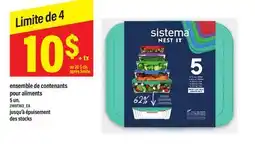 Maxi ENSEMBLE DE CONTENANTS POUR ALIMENTS, UN offer