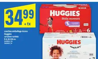 Maxi COUCHES EMBALLAGE ÉCONO HUGGIES, N-8, 60-208 un offer