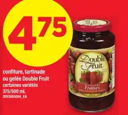Maxi CONFITURE, TARTINADE OU GELÉE DOUBLE FRUIT, 375/500 mL offer