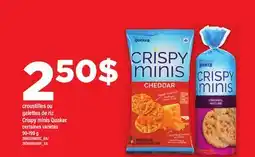 Maxi CROUSTILLES OU GALETTES DE RIZ CRISPY MINIS QUAKER, 90-199 G offer