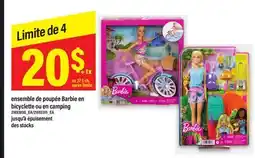 Maxi ENSEMBLE DE POUPÉE BARBIE EN BICYCLETTE OU EN CAMPING offer