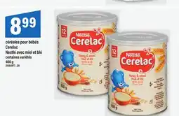 Maxi CÉRÉALES POUR BÉBÉS CERELAC NESTLÉ AVEC MIEL ET BLÉ, 400 G offer