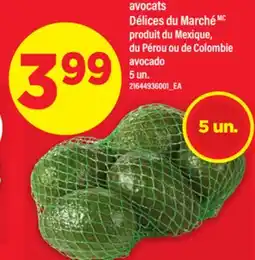 Maxi AVOCATS DÉLICES DU MARCHÉ | avocado, 5 un offer