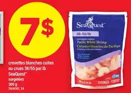 Maxi CREVETTES BLANCHES CUITES OU CRUES, 36/55 PAR LB SEAQUEST offer