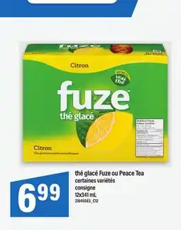 Maxi THÉ GLACÉ FUZE OU PEACE TEA, 12X341 ML offer