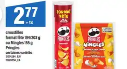 Maxi CROUSTILLES FORMAT FÊTE 194/203 G OU MINGLES 155 G PRINGLES offer
