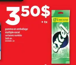 Maxi GOMME EN EMBALLAGE MULTIPLE EXCEL, 3X18 UN offer
