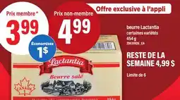 Maxi BEURRE LACTANTIA, 454 G offer