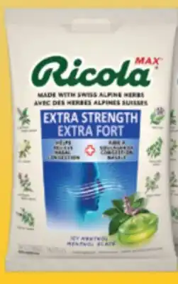 Familiprix Ricola nasal congestion relief lozenges - Icy Menthol Extra Strength 34un offer