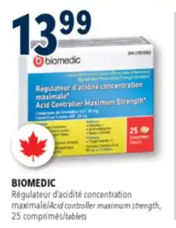Familiprix BIOMEDIC, Acid controller maximum strength, 25 tablets offer