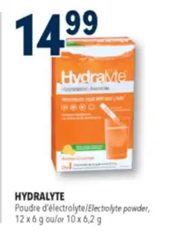 Familiprix HYDRALYTE, Electrolyte powder, 12 x 6 g or 10 x 6,2 g offer