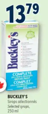 Familiprix Buckley's Complete Plus Extra Strength Mucus Relief cough syrup 250ml offer