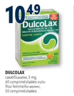 Familiprix DULCOLAX, tablets or For women, 50 tablets offer