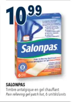 Familiprix SALONPAS, Pain relieving gel-patch hot, 6 units offer
