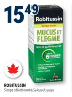 Familiprix Robitussin extra strength mucus & phlegm cherry flavour syrup 250ml offer