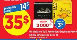 Maxi VIN WALLAROO TRAIL, REVOLUTION, GREYSTONE PARK OU SMOKY BAY, ROUGE OU BLANC, 4 L offer