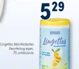 Familiprix Essentiel citrus scent disinfecting wipes offer