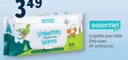 Familiprix Essentiel baby wipes fragrance free 64un offer